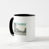 メイン通りルッキングWestLewiston, MT マグカップ (正面左)