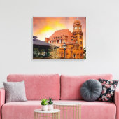 メイン通り鉄道駅リッチモンドVA キャンバスプリント (インサイチュ (リビング))