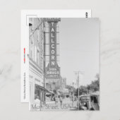 メイン通り、アイオワ州マーシャルタウン ポストカード (正面/裏面)