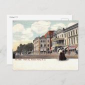 メイン通り、アスベリーパーク、NJヴィンテージ ポストカード (正面/裏面)