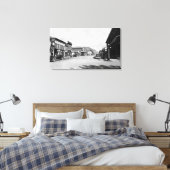 メイン通り（アラスカ州写真） キャンバスプリント (インサイチュ (寝室))