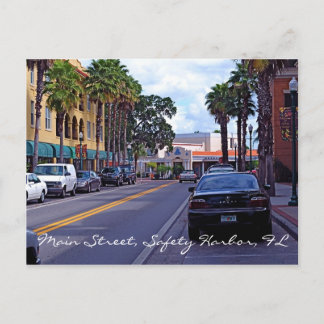 メイン通り、セーフティハーバー ポストカード