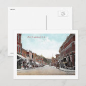 メイン通り、デッドウッド、サウスダコタ州ヴィンテージ ポストカード (正面/裏面)