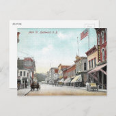 メイン通り、デッドウッド、サウスダコタ、ヴィンテージ ポストカード (正面/裏面)