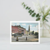 メイン通り、ノーサンプトン、マサチューセッツ州ヴィンテージ ポストカード (スタンド正面)