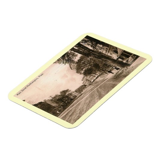 メイン通り、ノーサンプトン、マサチューセッツ州ヴィンテージ マグネット (左側)