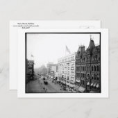 メイン通り、バッファロー、ニューヨークヴィンテージ ポストカード (正面/裏面)