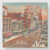 メイン通り – バッファロー， NYコースター ストーンコースター (正面)