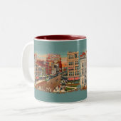 メイン通り – バッファロー， NYヴィンテージコーヒーマグ ツートーンマグカップ (正面左)