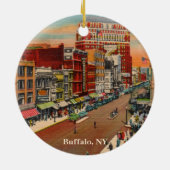 メイン通り – バッファロー, NYヴィンテージ セラミックオーナメント (裏面)