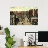 メイン通り、バッファローNY 1912ヴィンテージ ポスター (ホームオフィス)