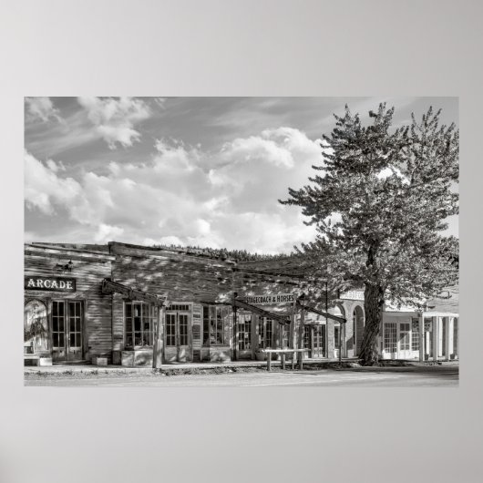 メイン通り – バージニアシティモンタナ幽霊タウン ポスター (正面)