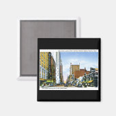 メイン通り、ヒューストン、テキサス州 マグネット (正面/裏面)