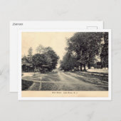 メイン通り、リトルシルバーNJ 1910ヴィンテージスタイル ポストカード (正面/裏面)