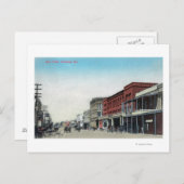 メイン通りSceneWoodland、CA ポストカード (正面/裏面)