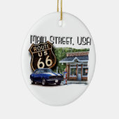 メイン通りUSAカマロシーン セラミックオーナメント (右)
