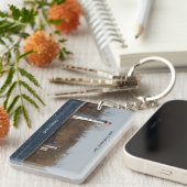 メイン鴨島ライト長方形キーチェーン キーホルダー (正面右)