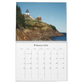 メイン2009のカレンダーの灯台 カレンダー (2月 2026)