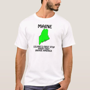 メイン-それらが米国に侵入するとアイスランドは最初にストップ Tシャツ