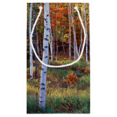 メイン、アカディア国立公園、秋 スモールペーパーバッグ (裏面)