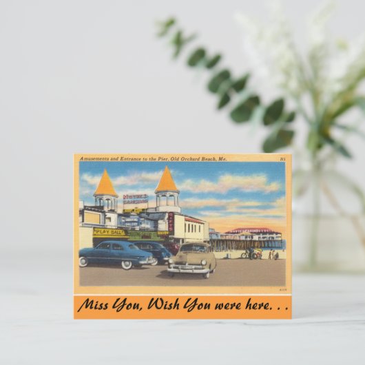 メイン,アミューズメントピア,オールドオーチャードビーチ ポストカード (スタンド正面)