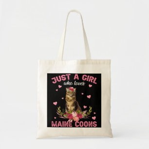 メイン・クーンキャット・ラバーギフトJust a Girl Loves Mai トートバッグ