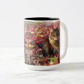 メイン·クーン·キティ·キャット ツートーンマグカップ (正面右)