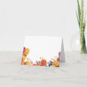 メイン スクイーズ シトラス ブライダル シャワー 感謝カード (裏面)