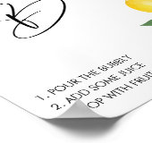 メイン スクイーズ ブライダル シャワー ミモザ バー サイン (角)