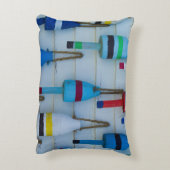 メイン、ストニントン、装飾ロブスターブイ アクセントクッション (裏面(縦))