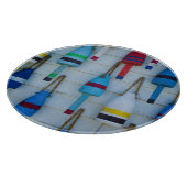 メイン、ストニントン、装飾ロブスターブイ カッティングボード (角)