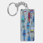 メイン、ストニントン、装飾ロブスターブイ キーホルダー (正面左)