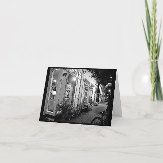 メイン・ストリートの写真のイラストレーション カード (正面)