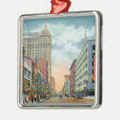 メイン・ストリートの北の眺め メタルオーナメント (左)