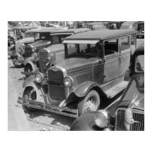 メイン・ストリートの自動車たち 1941年 復刻写真