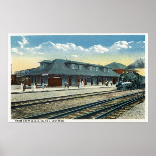 メイン・セントラル鉄道の駅 ポスター (正面)