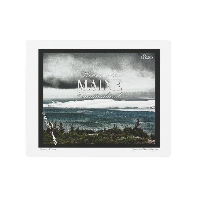 メイン，バケーションランド メタルプリント (正面)