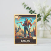 メイン・バンゴール |ヴィンテージ ポストカード (スタンド正面)