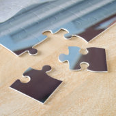 メイン、バーハーバー。カラフルロブスタートラップブイ ジグソーパズル (側面)