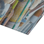 メイン、バー港。カラフルロブスタートラップブイ カッティングボード (角)