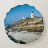 メイン、ペマキッドポイント、ペマキッドポイントライトハウス ラウンドクッション (裏面)