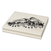 メイン《鳥》アメリカゴガラバーズパインブランチスノースリーブ ラバースタンプ (スタンプ)