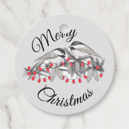 メイン《鳥》アメリカゴガラバードペンとインククリスマスホリデー フェイバータグ