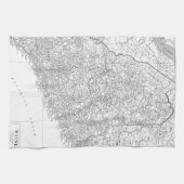 メイン(1911年)のヴィンテージの地図 キッチンタオル (横)