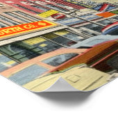 メインSt.ウォータービルメインヴィンテージ ポスター (角)