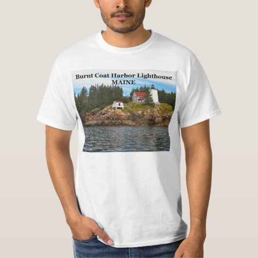 メインTシャツ焼きコートハーバーライトハウス Tシャツ (正面)