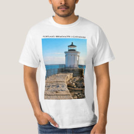 メインTシャツPortland Breakwater Light house Tシャツ