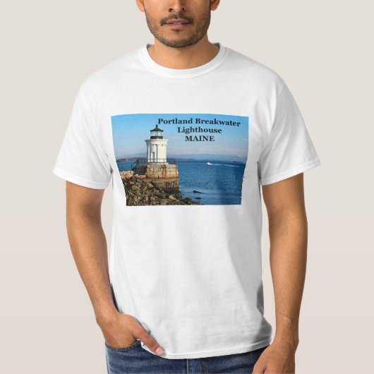メインTシャツPortland Breakwater Light house Tシャツ (正面)