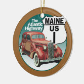 メインUSルート1 – 大西洋高速道路 セラミックオーナメント (左)