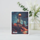 メインUSAヴィンテージイラストレーション旅行 ポストカード (スタンド正面)